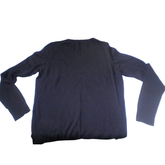 Long-Sleeve Lightweight Crewneck Sweater, Black, Small - Picture 6 of 8